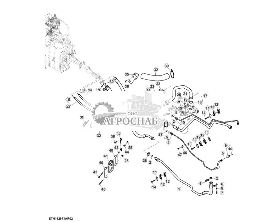 Трубопроводы SCV, высокий расход, сцепка с задней быстроразъемной муфтой 12 дюйма, PST (22) ( - 804100) - ST849192 792.jpg